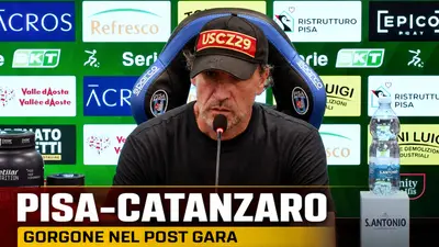 Pisa Catanzaro Gorgone non nasconde il rammarico ma difende la squadra. Video