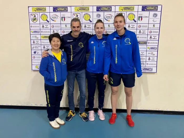 Tennistavolo Norbello: la A1 femminile sale a Bolzano