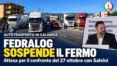 Autotrasporto in Calabria Fedralog sospende il fermo e attende risposte dal Governo