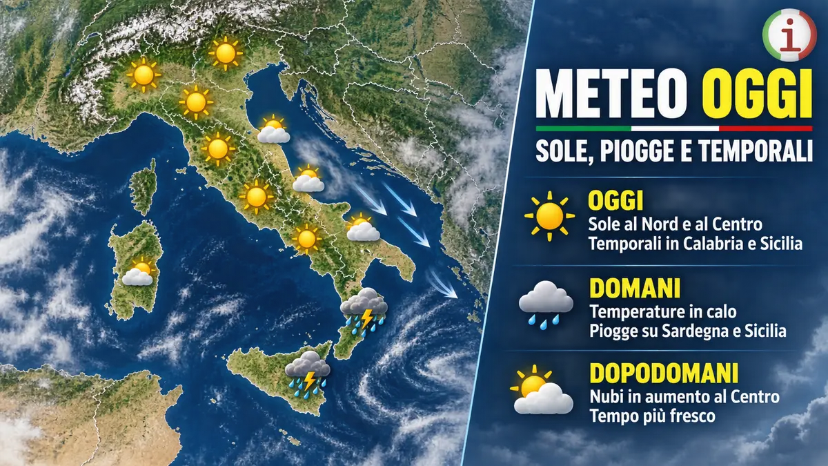 Meteo Italia, cambia lo scenario con aria fresca e temporali in arrivo