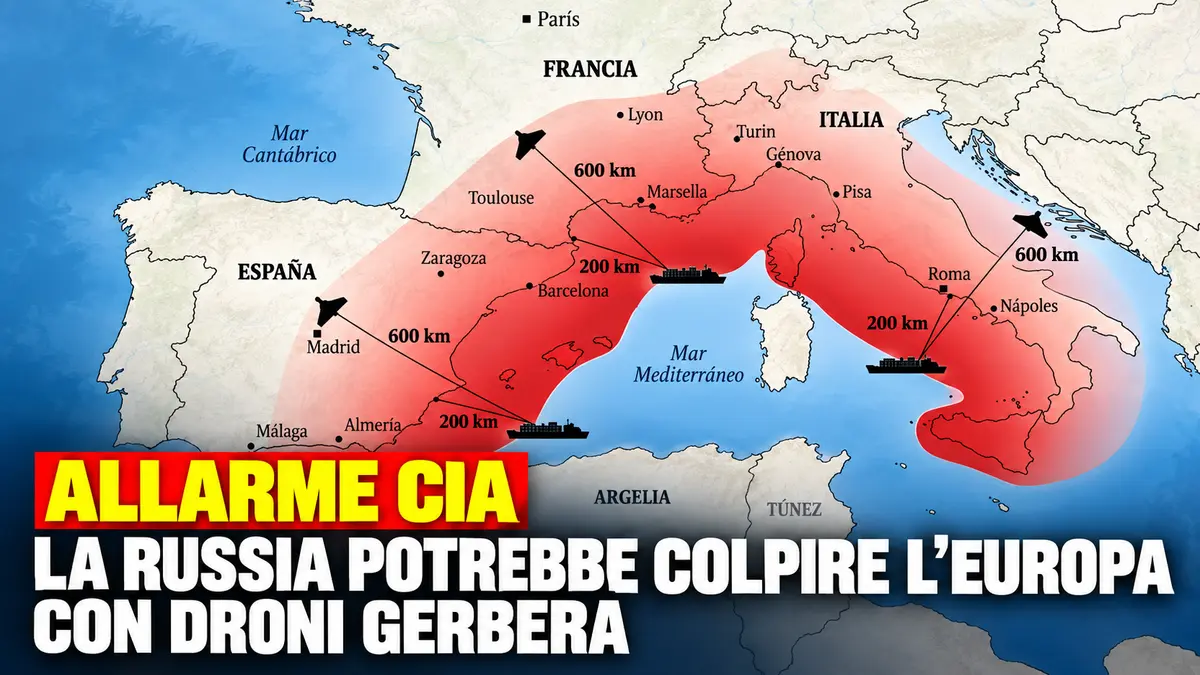 Allarme CIA: la Russia potrebbe colpire l'Europa con droni Gerbera