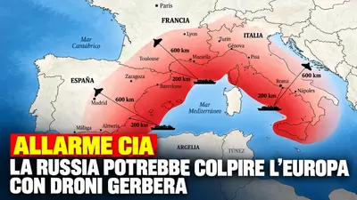 Allarme CIA: la Russia potrebbe colpire l'Europa con droni Gerbera