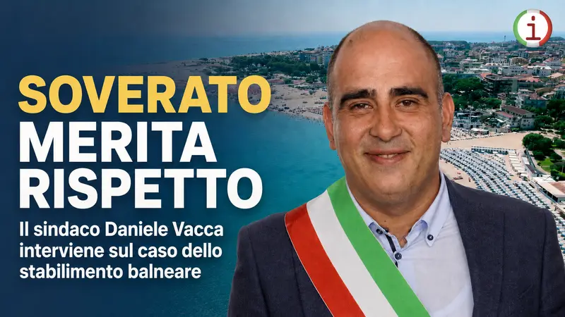 Soverato, il sindaco Daniele Vacca interviene sul caso dello stabilimento balneare