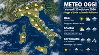 Meteo Halloween instabile soprattutto al Centro Sud