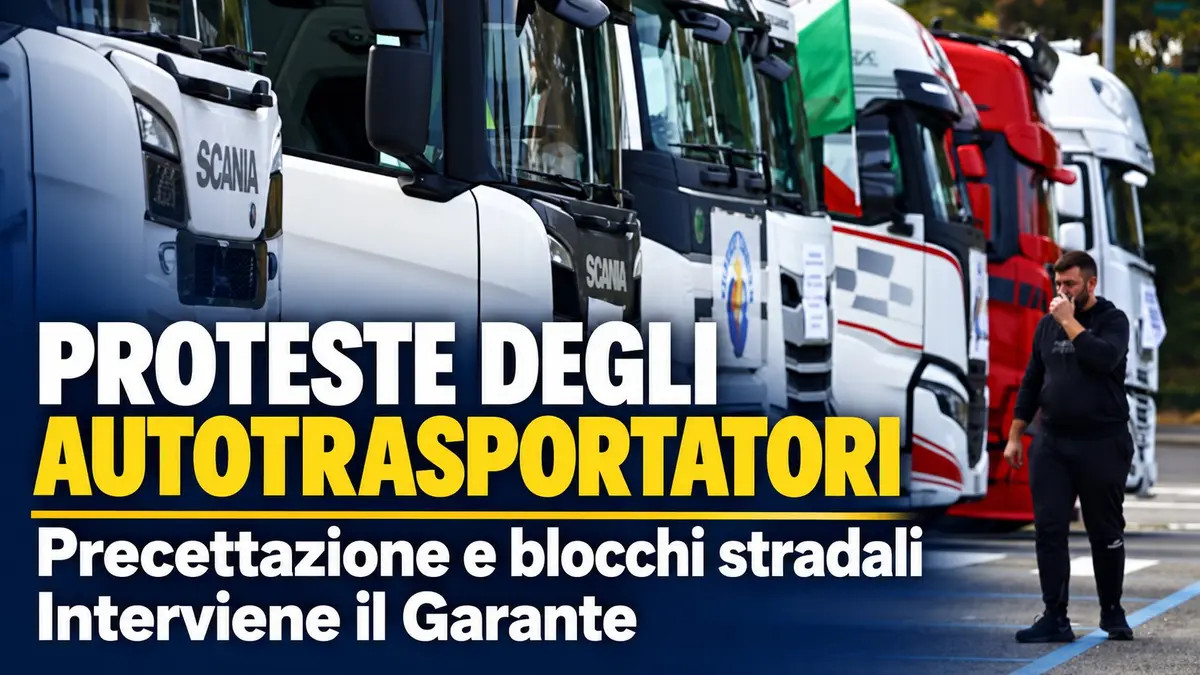 Precettazione per le proteste degli autotrasportatori: il Garante interviene sui blocchi stradali