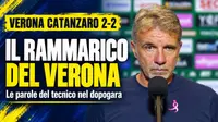 Verona Catanzaro 2-2 il rammarico del tecnico gialloblù tra occasioni sprecate e disattenzioni. Video