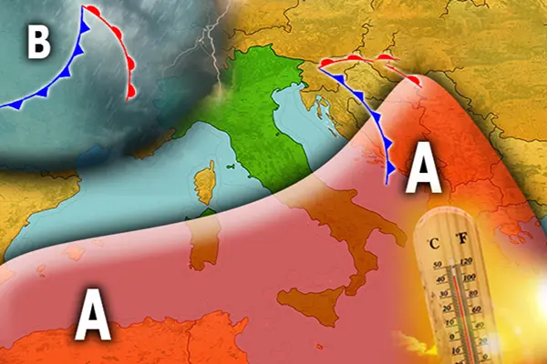 Previsione meteo: in arrivo nuova perturbazione e ritorno dell’anticiclone africano tutti i dettagli