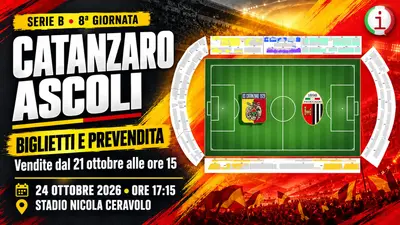 Calcio Catanzaro-Ascoli biglietti e prevendita per il Ceravolo tutte le informazioni sulla sfida