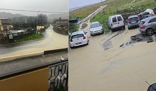 Catanzaro. Maltempo e disagi quartiere Cava