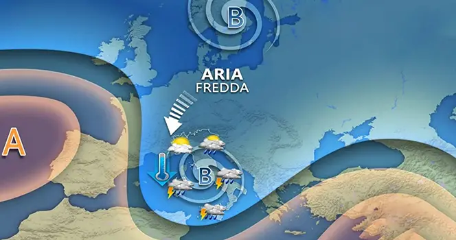 Meteo: due perturbazioni in arrivo tra venerdì e il weekend con piogge, neve e calo termico. Ecco i dettagli