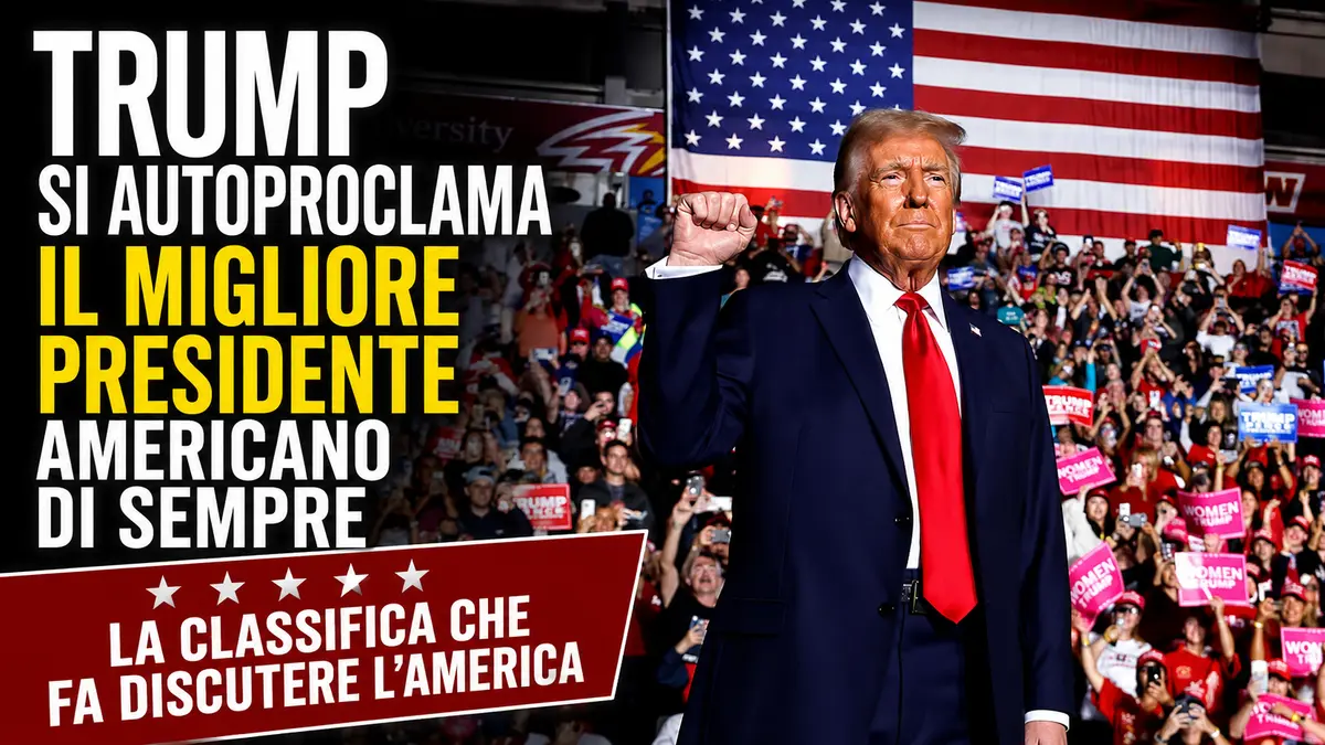 Trump si autoproclama il migliore presidente americano di sempre