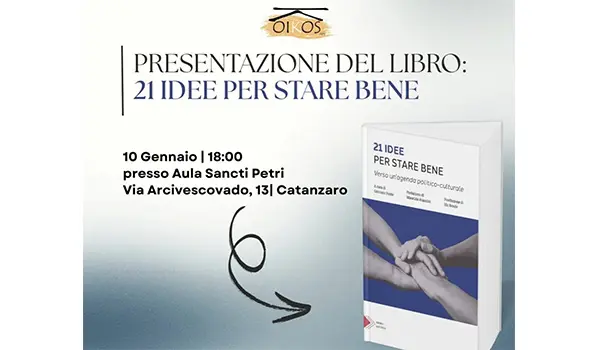 "21 idee per stare bene". Oikos presenta il libro di Gennaro Ponte