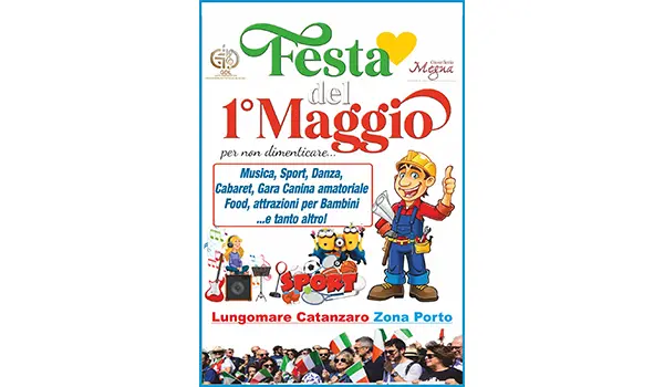 Il 1° Maggio sbarca a Catanzaro nel quartiere marinaro Musica, sport e solidarietà per le zone colpite dal Ciclone Harry Il 23 aprile la conferenza stampa