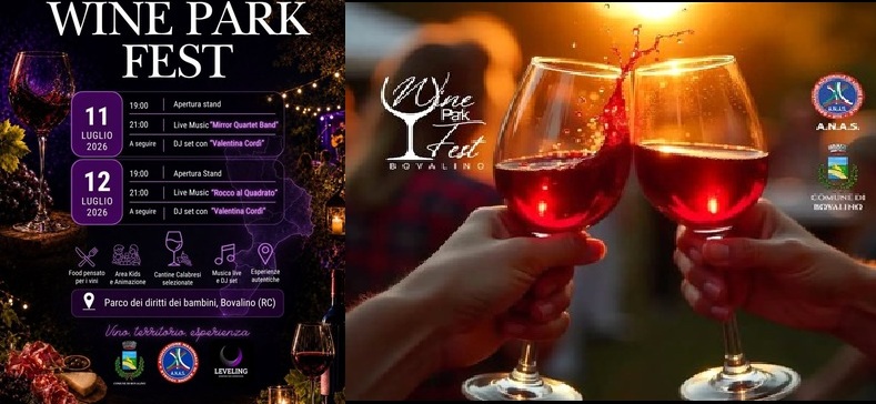 Bovalino: attesa per il “Wine Park Fest Bovalino 2026”. 