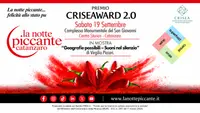 Criseaward 2.0 entra nel vivo: l’eccellenza agroalimentare calabrese protagonista de “La Notte Piccante” a CZ