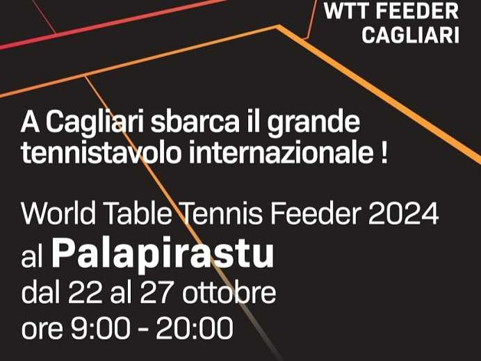 Tennistavolo in Sardegna: il 22 ottobre si presenta alla stampa il WTT Feeder di Cagliari