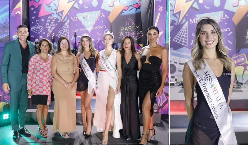 Miss Italia Calabria 2026, Sofia Vescio conquista la fascia di Miss Framesi a Reggio Calabria