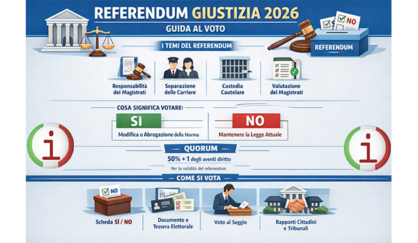 Referendum giustizia 2026: cosa prevede, come funziona e cosa sapere prima di votare. Guida completa al voto
