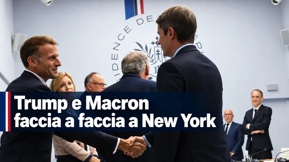 Trump e Macron faccia a faccia a New York durante l’Assemblea generale dell’ONU