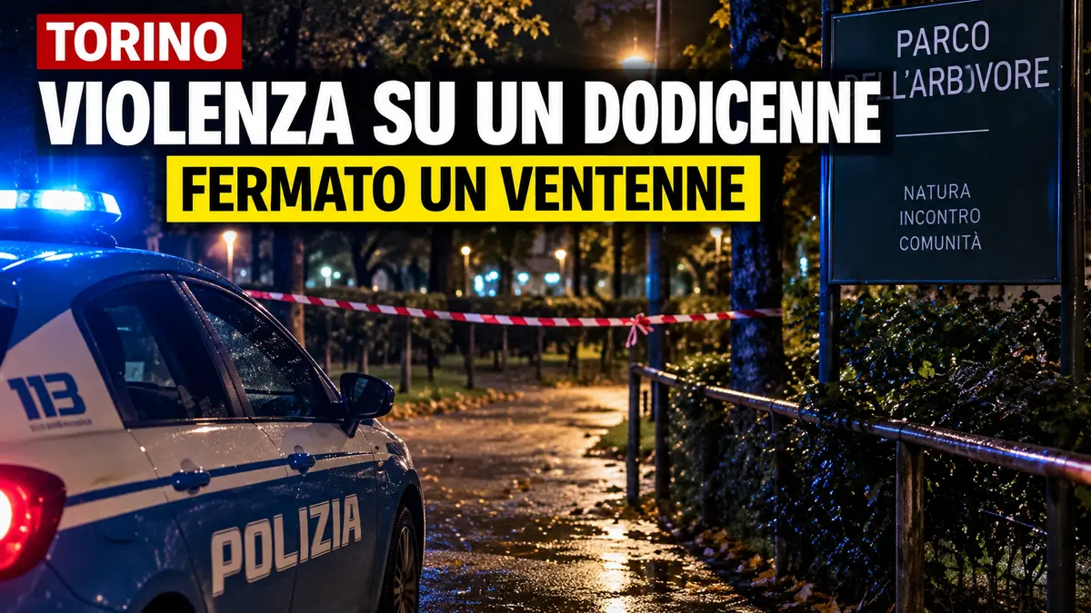 Torino, violenza su un dodicenne: fermato un ventenne