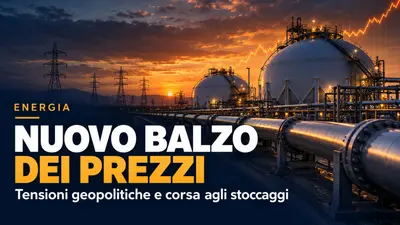 Energia, nuovo balzo dei prezzi tra tensioni geopolitiche e corsa agli stoccaggi