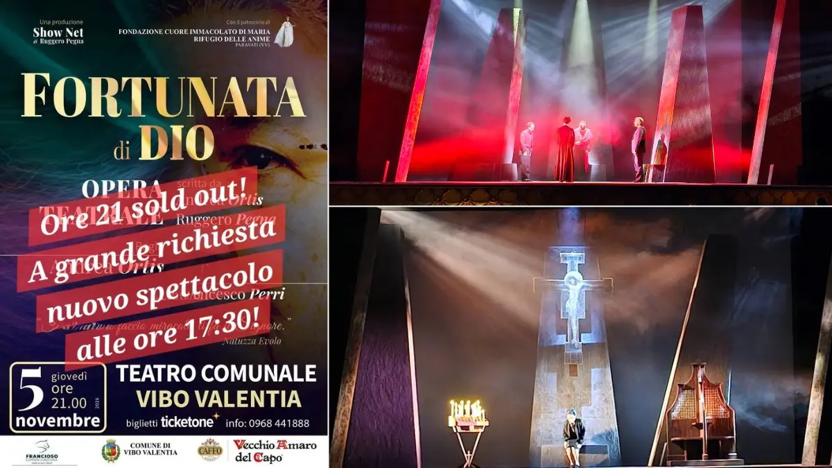 Fortunata di Dio raddoppia a Vibo il 5 novembre dopo il sold out. Confermata Catanzaro il 3 novembre