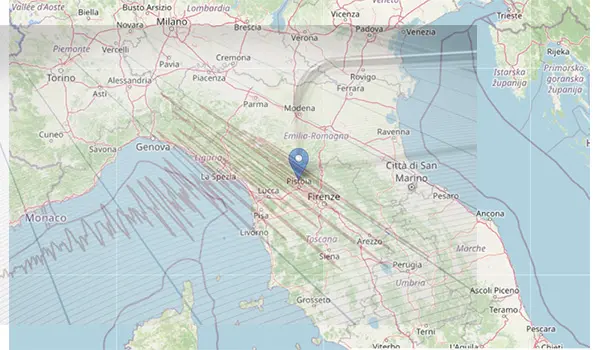Terremoto scossa di magnitudo 4.1 vicino Pistoia dati INGV e aggiornamenti