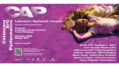 Nasce CAP Catanzaro Arti Performative, laboratori e spettacoli gratuiti per scoprire i mestieri del teatro