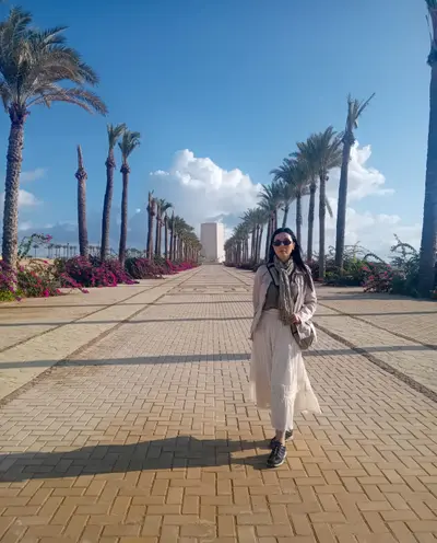 Mariarita Cupersito alle celebrazioni per l'84° anniversario della Battaglia di El Alamein in Egitto.