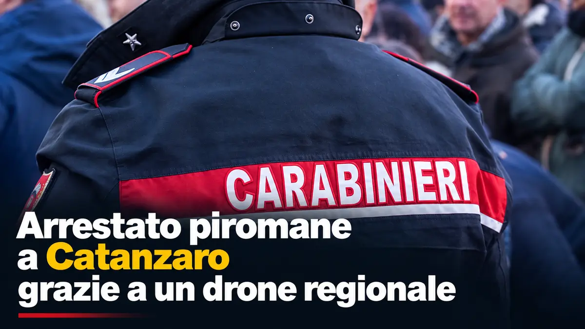 Arrestato piromane a Catanzaro grazie a un drone regionale