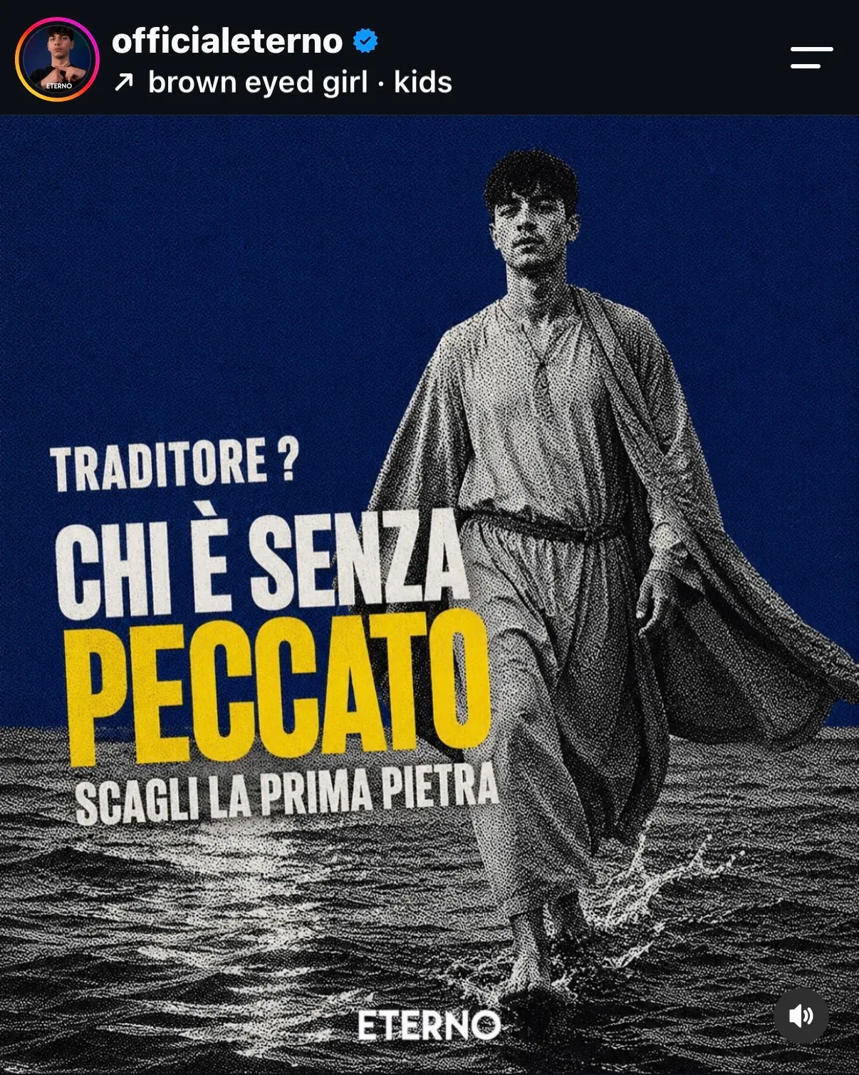 Eterno si paragona a Gesù dopo l’addio alla Lega: il post divide i social, «Traditore? Chi è senza peccato scagli la prima pietra»