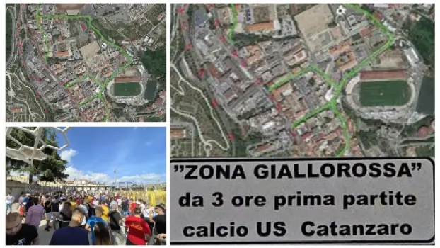 Zona Giallorossa per Catanzaro - Mantova: le disposizioni su traffico, viabilità, mercato e cimitero 