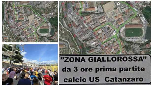 Zona Giallorossa per Catanzaro - Mantova: le disposizioni su traffico, viabilità, mercato e cimitero