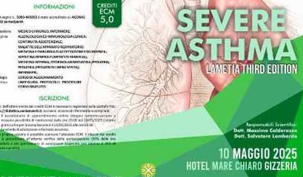 Gizzeria Lido, terza edizione del congresso "Severe Asthma"