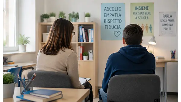 Psicologo nelle scuole in Calabria: quasi 10mila accessi agli sportelli d’ascolto, emergono i bisogni degli adolescenti