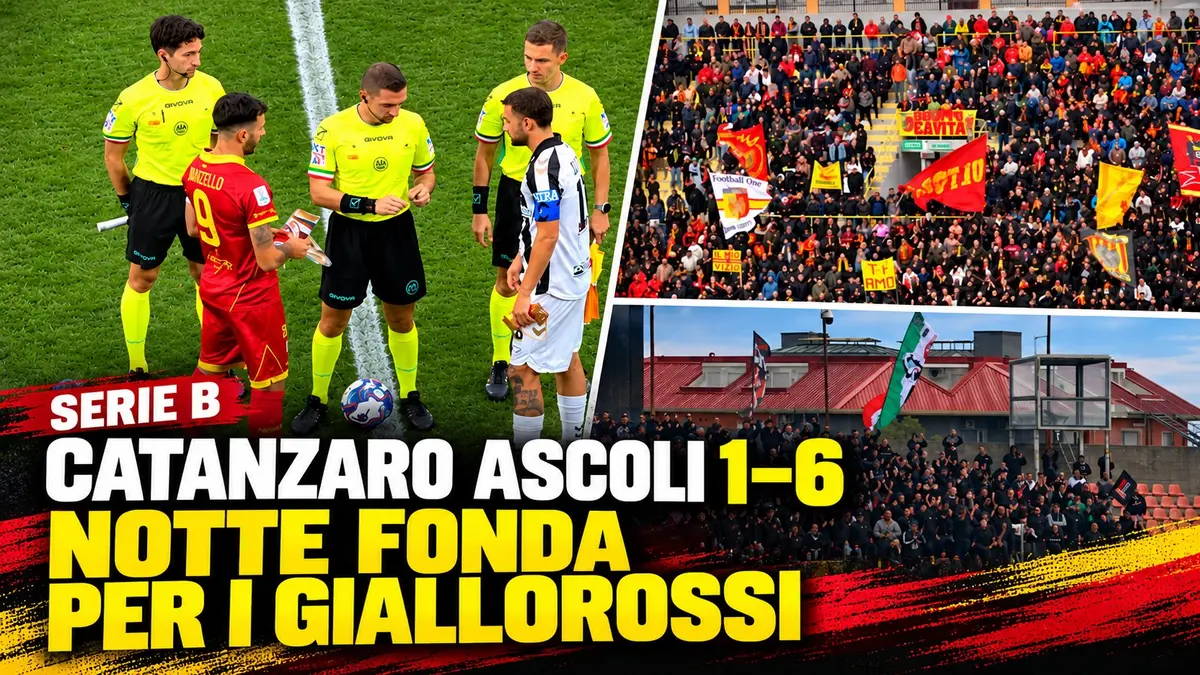 Catanzaro Ascoli 1 a 6 al Ceravolo notte fonda e cresce la contestazione