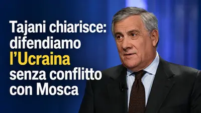 Tajani chiarisce: difendiamo l'Ucraina senza conflitto con Mosca