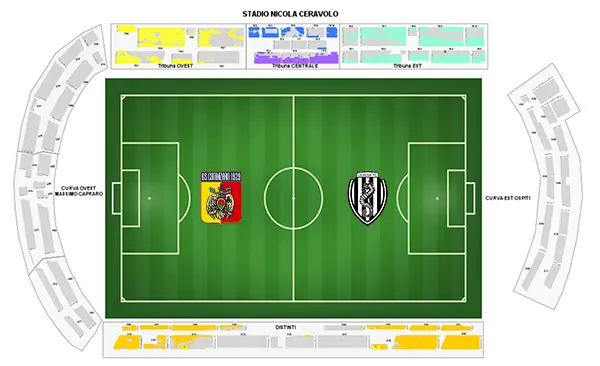 Calcio Serie B. Catanzaro - Cesena PLAYOFF: tutte le info per la prevendita