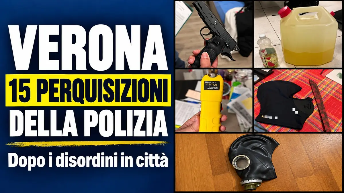 Verona, 15 perquisizioni della Polizia dopo i disordini in città