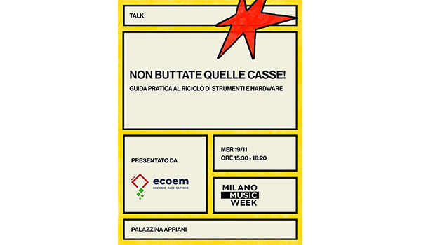Dove finisce tutta la musica che non suona più? Ecoem porta la sostenibilità alla Milano Music Week 