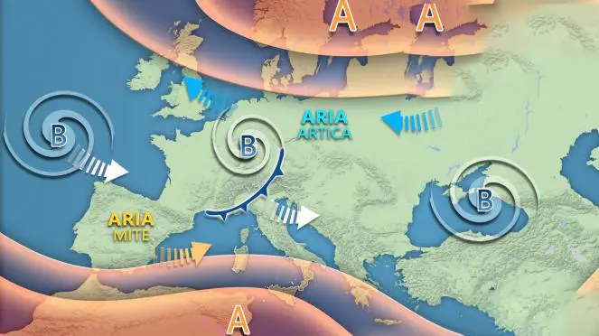 Previsioni Meteo: il blocco russo-scandinavo porta freddo e instabilità, attese nuove piogge e neve – tutti i dettagli
