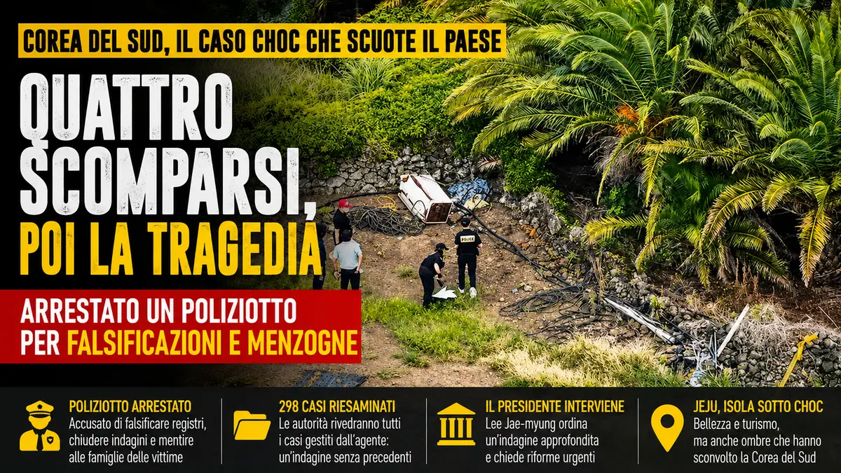 Corea del Sud, il caso delle quattro persone scomparse trovate morte scuote il Paese: arrestato un poliziotto per falsificazioni