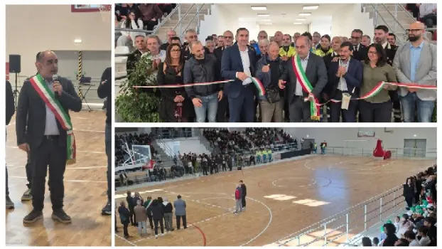 Soverato, il Sindaco Daniele Vacca inaugura il nuovo Palazzetto dello Sport