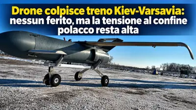 Drone colpisce treno Kiev-Varsavia: nessun ferito, ma la tensione al confine polacco resta alta