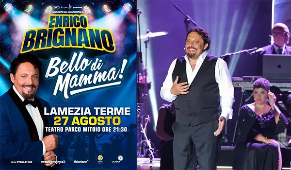 In arrivo in Calabria Enrico Brignano, il 27 agosto al Teatro Parco Mitoio di Lamezia Terme con il suo nuovo show “Bello di Mamma”