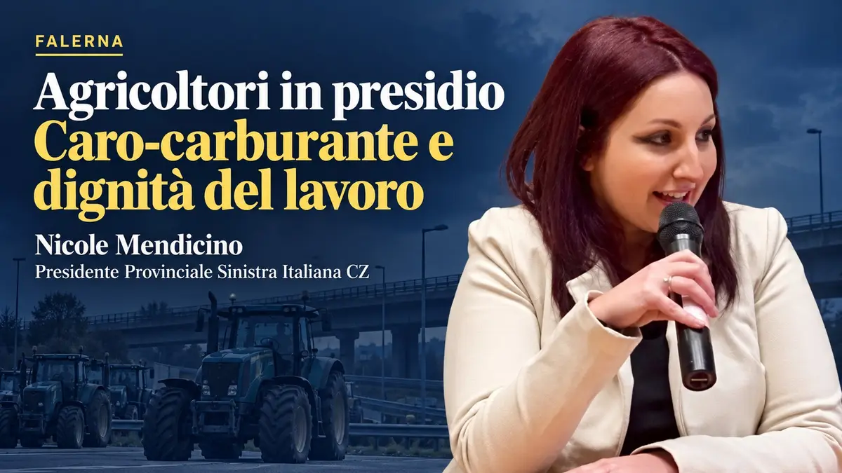 Falerna, il presidio che racconta la crisi del Paese tra caro carburante e dignità del lavoro