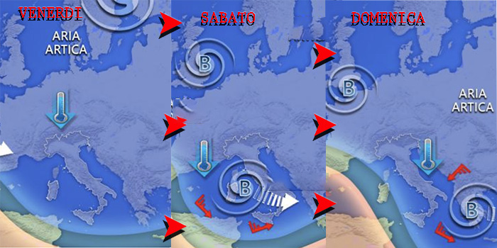 Meteo Italia: nuovo ciclone in arrivo nel weekend, rischio maltempo intenso
