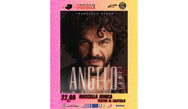 Roccella Summer Festival 2025, Francesco Renga in concerto al Teatro al Castello con “Angelo – Venti” il 22 agosto 