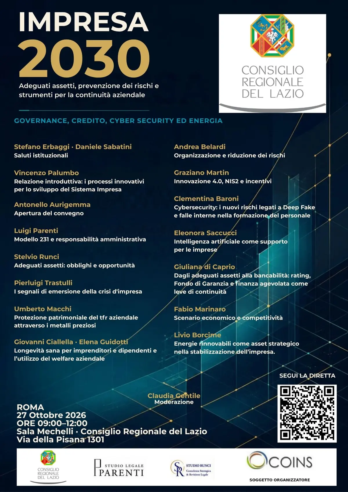 IMPRESA 2030: governance, credito, cyber security ed energia per la continuità aziendale