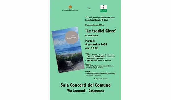 Catanzaro ricorda la tragedia del Camping Le Giare domani la presentazione del libro di Sonia 